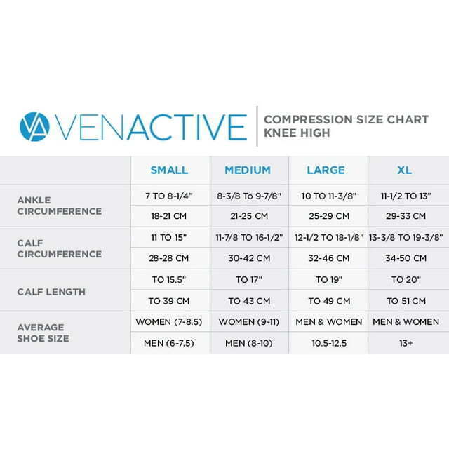 VenActive Womens 15-20 mmHg Compression Socks, Ribbed Trouser (Black) Large Item image 2