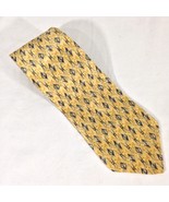 Geoffrey Beene Gold /Blue Silk Tie 57&quot;L x 3.75&quot;W, NWOT - £10.37 GBP