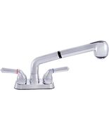 LDR 012 52445CP Exquisite Laundry Faucet, Pull-out Spout, Lifetime Plastic, - $97.54 CAD