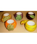 PartyLite tealight/votive Harvest Medley  Pumpkin Plum Grape Squash Pear - $384.85 MXN