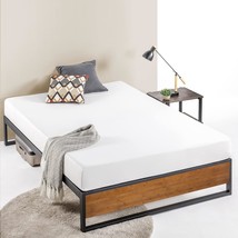 No Box Spring Is Required With The Suzanne 14 Inch Bamboo And Metal Platform Bed - £99.08 GBP