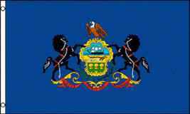 2x3 Pennsylvania Flag 2&#39;x3&#39; House Banner grommets super polyester 100D - $12.99