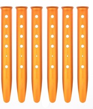 Heavy Duty Aluminum Tent Stakes - 6 Pcs\. Ground Stakes Heavy Duty Camping Tent - $39.98