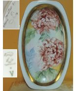 EPIAG Vegetable Bowl 9.5"x5.5" Czechoslovakia c1930 hand signed Leith An... - $24.74