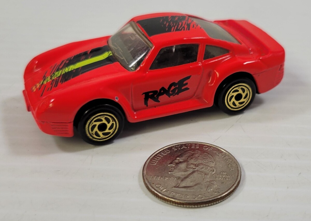 KK) Vintage Matchbox 1986 Porsche 959 Rage Red Diecast Car - $5.93