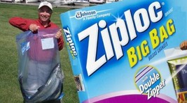 1 BIG 20 gallon JUMBO ZIPLOC XXL Clear Plastic BAG Large clothes storage... - $20.03