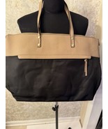 Tutilo New York Black Tan Tote Bag Shopper - $292.21 MXN