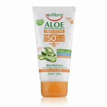 Equilibra Natural Aloe Sun Cream 50/30 SPF - Natural Aloe After Sun Milk 75ml - $12.48+