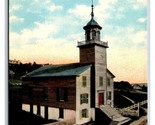 Vecchio Missione Chiesa Mackinac Isola Michigan Mi Unp DB Cartolina W18 - $3.03