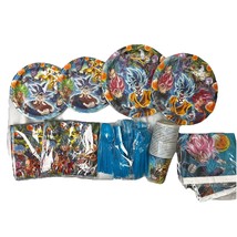 Dragon Ball Party Supplies Plates Cups Napkins Utensils Birthday Decor F... - $19.03