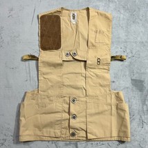 Vintage Bob Allen Sportswear Shooting Vest M Trap Skeet Hunting Khaki Beige - £34.06 GBP
