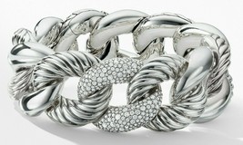 Authenticity Guarantee 
David Yurman -  “Belmont” Curb Link with Diamonds Bra... - £4,790.10 GBP