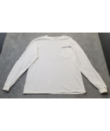 Salt Life Shirt Mens Medium White Sailin Tropics Cotton Long Sleeve Crew... - $22.61 CAD