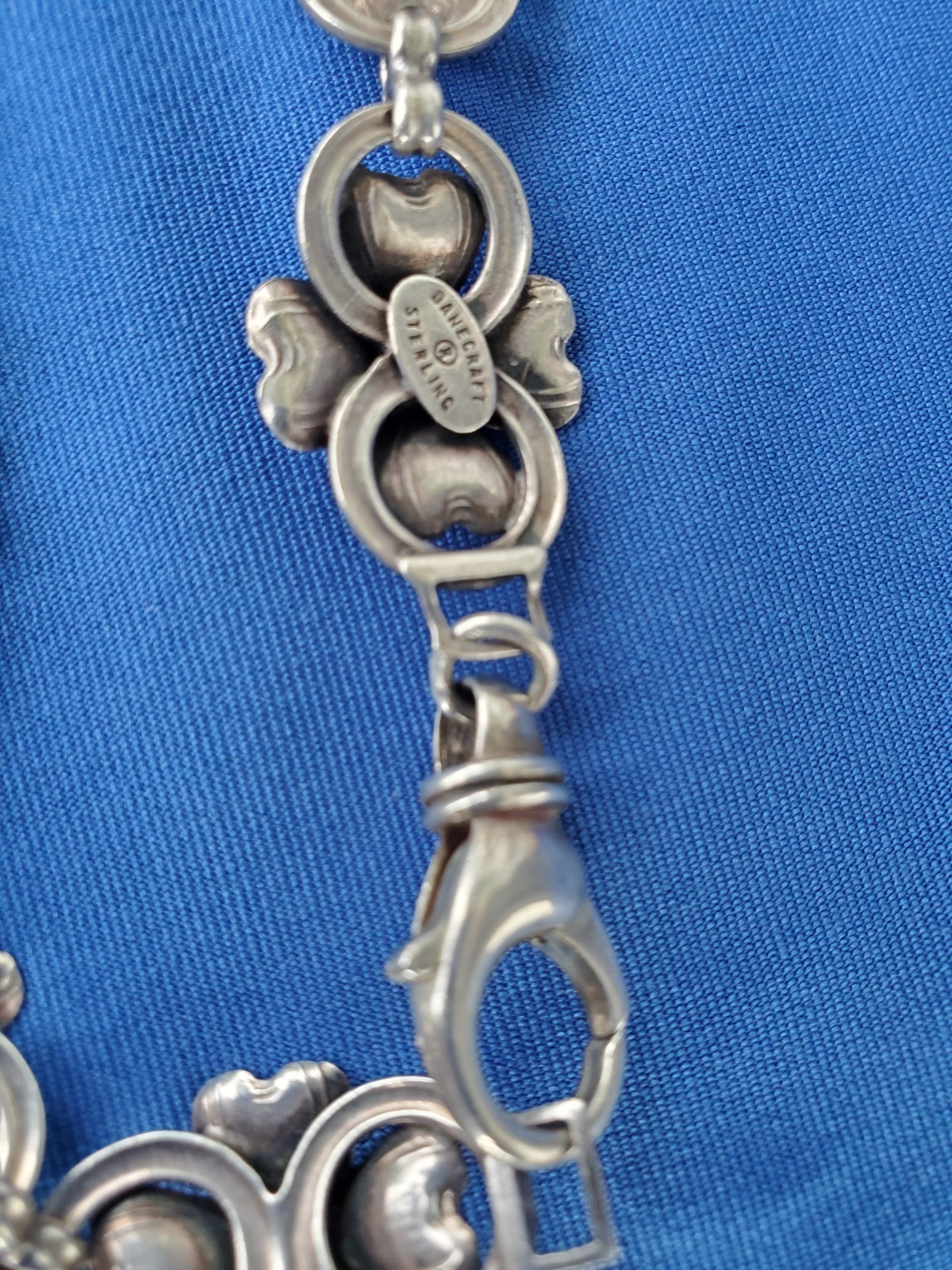 DANECRAFT 925 Sterling Silver Antique Art Deco Ornate Book Chain Necklace 16" Item image 8
