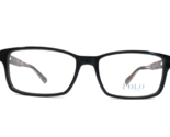 Polo Ralph Lauren Eyeglasses Frames PH2123 5489 Black Red Plaid 56-17-145 - $69.29