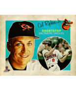 CAL RIPKEN JR. &quot;RETRO SUPERCARD&quot; BALTIMORE ORIOLES METAL SIGN 12X8IN - $691.03 MXN