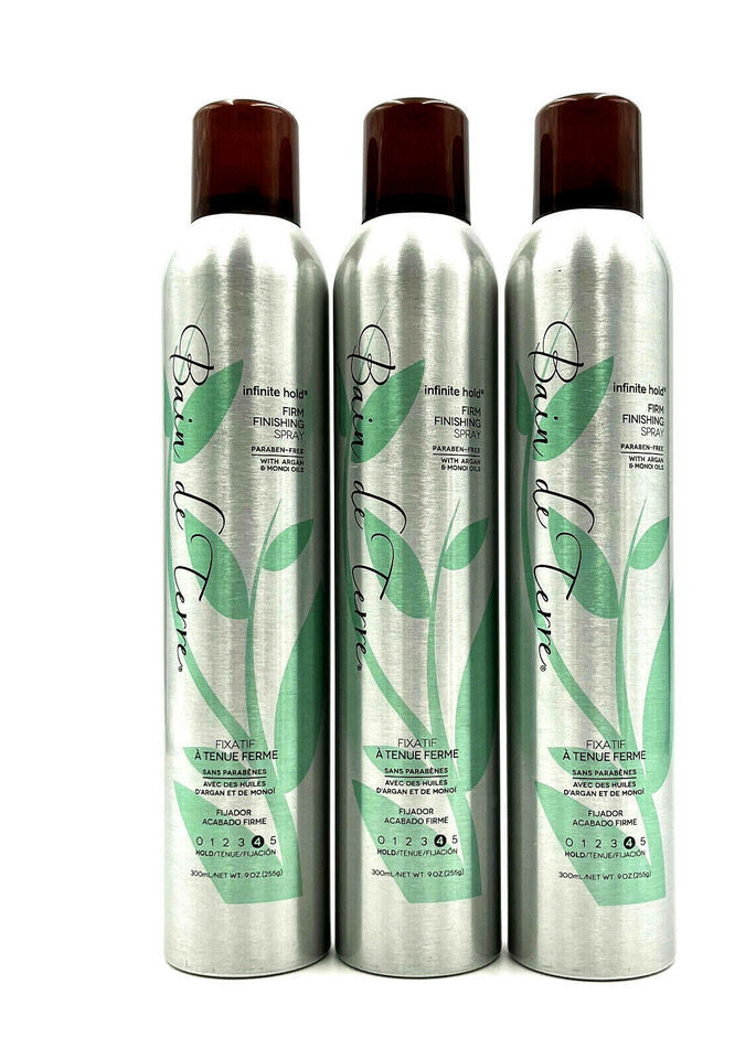 Bain De Terre Infinite Hold Firm Finishing Spray Argan Monoi Oils 9 oz-3... - $52.03