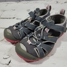 Keen Trail Shoes Girls Sz 12 Gray Pink Hiking Water Sandals  - £14.86 GBP