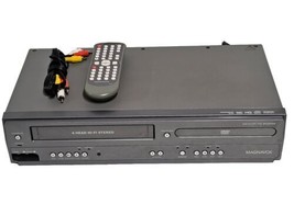 Magnavox DV225MG9 4-Head VCR/DVD Combo VHS Recorder w/Remote &amp; A/V Cable... - $98.16