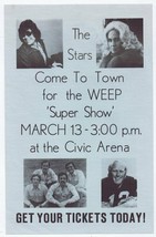 VINTAGE 1977 WEEP Pittsburgh Super Show 5.5x8.5 Advertisement w/ Terry Bradshaw - £31.64 GBP