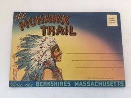 The Mohawk Trail Thru The Berkshires Massachusettes Vintage Foldout Post... - $14.80