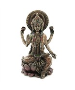 LAKSHMI STATUE 4&quot; Hindu Indian Wealth Goddess Laxmi High Quality Bronze ... - $401.01 MXN