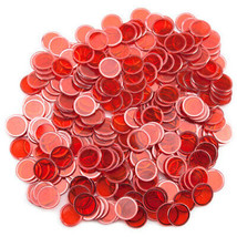 300 Pack Red Magnetic Bingo Chips - £21.03 GBP