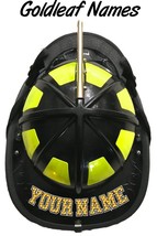 Imitation Gold Leaf Style Helmet Name Decal - $14.84+