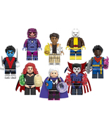 8Pcs X-Men Minifigure Magneto Mr. Sinister Madelyne Nightcrawler Mini Block Toys - $24.39