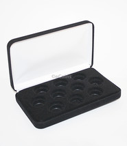 Black Felt Coin Display Gift Metal Plush Box Holds 10-Quarter Or Presidential $1 - £11.14 GBP