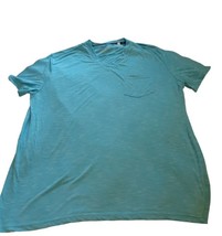 GUESS Women&#39;s XXL Teal V-Neck T-Shirt – Short Sleeve Casual Top - $162.43 MXN