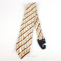 Victor Laurent Finition Main Silk Tie Yellow Red Eiffel Tower New - £15.65 GBP