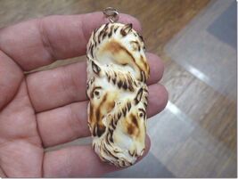 (j-hors-2) wild HORSE three HEAD PENDANT heads HORSES water buffalo mate... - $57.66