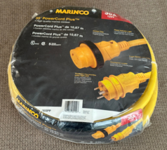 Marinco 35SPP Yellow Power Cord 35&#39; 30A 125V L5-30R Female/L5-30P Male T... - £72.05 GBP