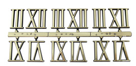 1&quot; Roman Gold Clock or Craft Numerals -Numbers 3,6,9,12 - NR312-01 - £1.77 GBP