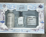 Philosophy 3 PC Gift Set:  Pure Grace EDT, Shampoo &amp; Whipped Body Cream NEW - £31.59 GBP