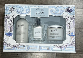 Philosophy 3 PC Gift Set:  Pure Grace EDT, Shampoo &amp; Whipped Body Cream NEW - £31.28 GBP