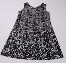 V-Neck Breathable Thin Cheetah Dress (Blk/Wht, M) - £19.75 GBP