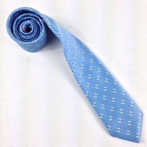 Grahams by Damon Baby Blue Polyester Tie 56&quot; x 3&quot;  Like New - Used - £7.89 GBP