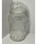 Planters glass canister lidded jar  1981 vintage 75th Anniversary Has Go... - £13.16 GBP