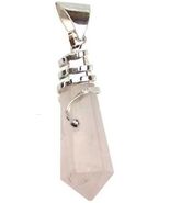 Rose Quartz Spiral Wrap Pendant! - €10,08 EUR
