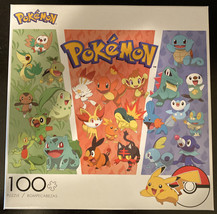 Pokémon Buffalo Games 100 Piece Puzzle 3 Starter Region Pokémon - $25.00