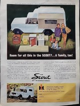 Vintage 1963 Scout Deluxe Model Camper by International Harvester Print Ad - $8.59