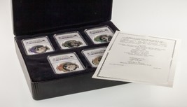 2008 Serie II Vancouver Olimpiadi 5 Pezzi Commemorative Argento PF69 W/ Box - £395.30 GBP