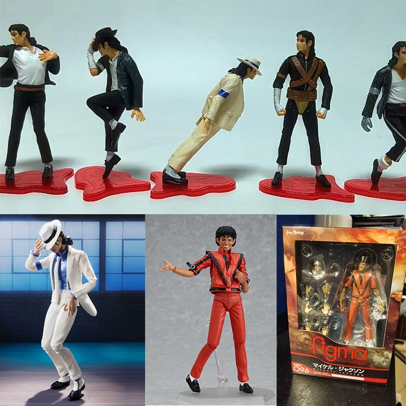 Michael Jackson Smooth Criminal Moonwalk Action Figure Collection Model Toys - £27.92 GBP