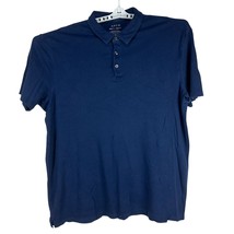 Apt. 9 Mens Size 2XLT Navy Premier Flex Polo Shirt 100% Cotton - $18.50