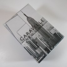 Caravelle New York Watch Box Gray w Pillow &amp; Manual Bulova Jewelry Carry... - £38.21 GBP