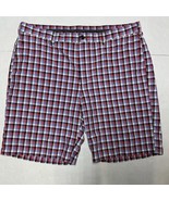 Izod Golf Shorts Mens 40 x 10” Inseam Multi Colored Plaid Casual Wicking - $282.52 MXN