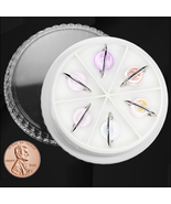 NAIL CHARM ALLOY Silver Global, Planet - 6 pcs - €13,88 EUR