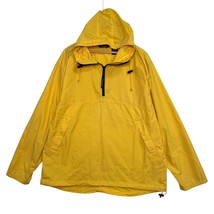 LL Bean Pullover Jacket Mens XL Yellow Hooded Nylon Windbreaker Hiking O... - $589.35 MXN